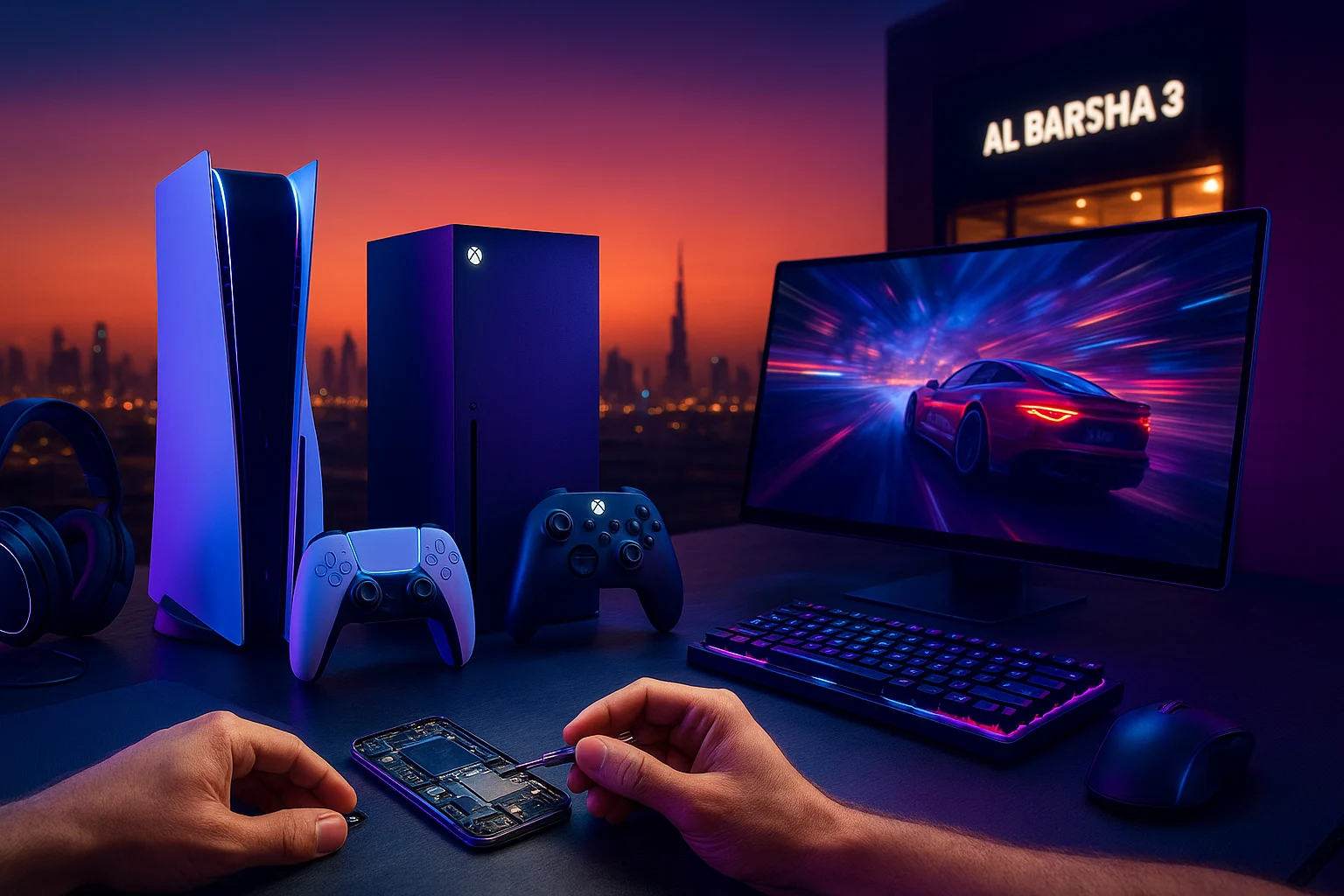 milaaj mobiles and gaming store in al barsha