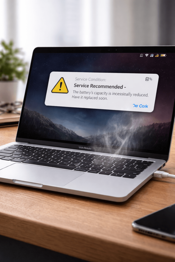 MacBook battery replacement service