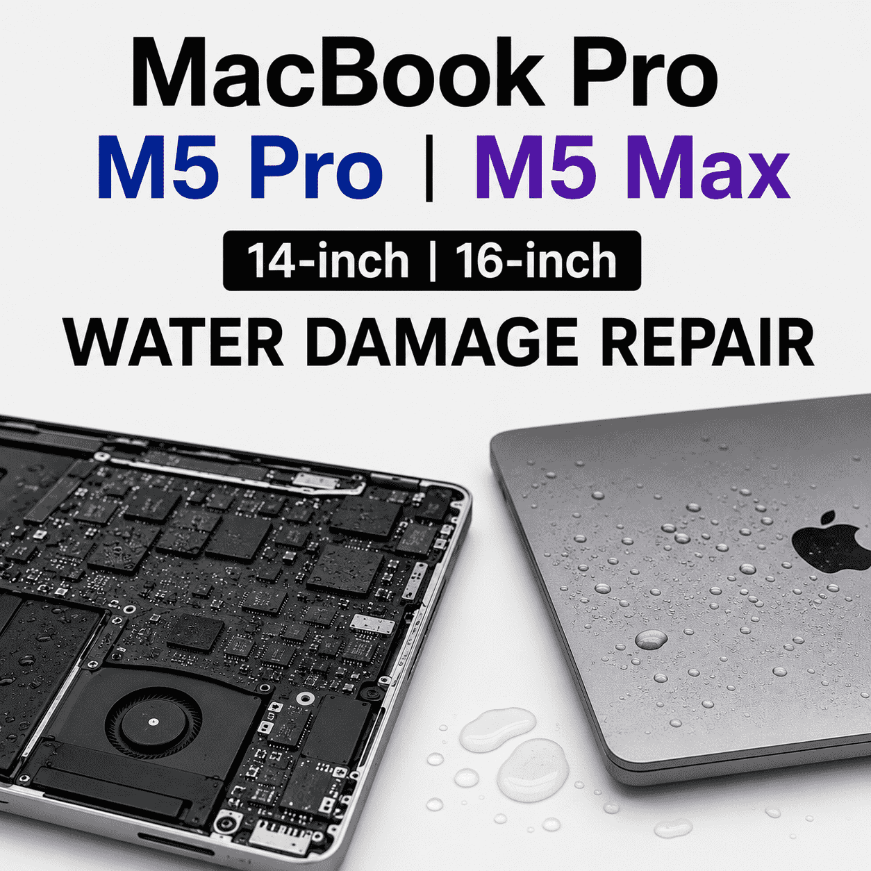 MacBook Pro M5 Max Liquid Spill: Why the New Chip Layout Makes Water Damage More Dangerous