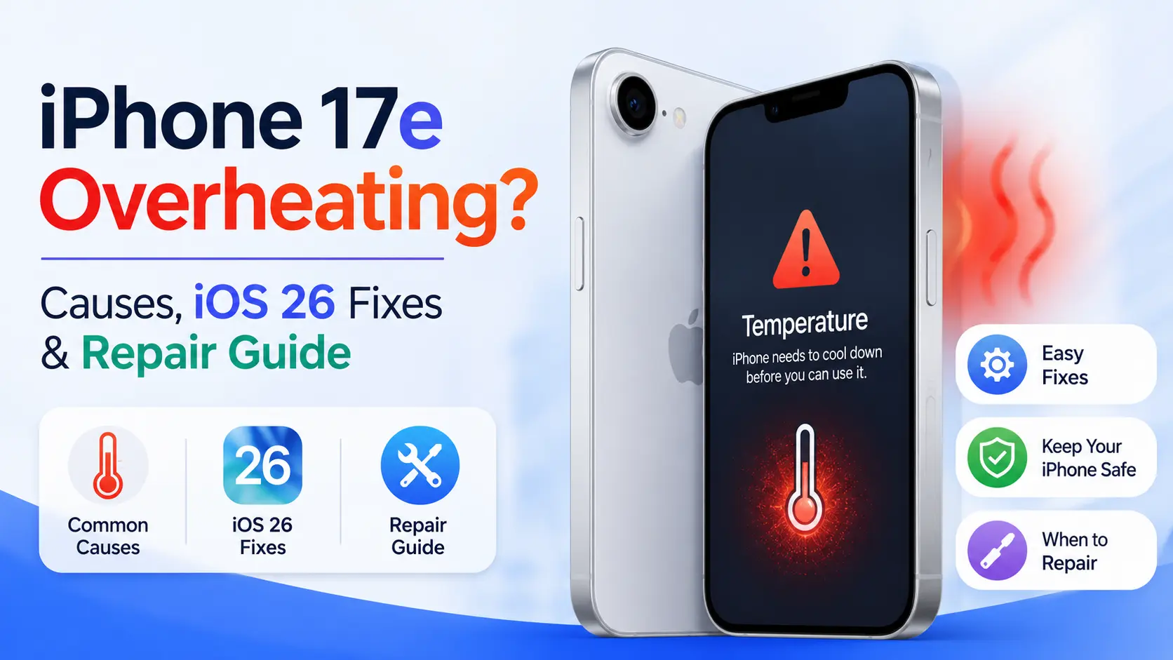 iPhone 17e Overheating? Causes, iOS 26 Fixes & Repair Guide
