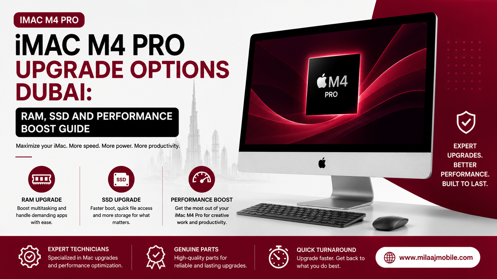 iMac M4 Pro Upgrade Options Dubai: RAM, SSD and Performance Boost Guide