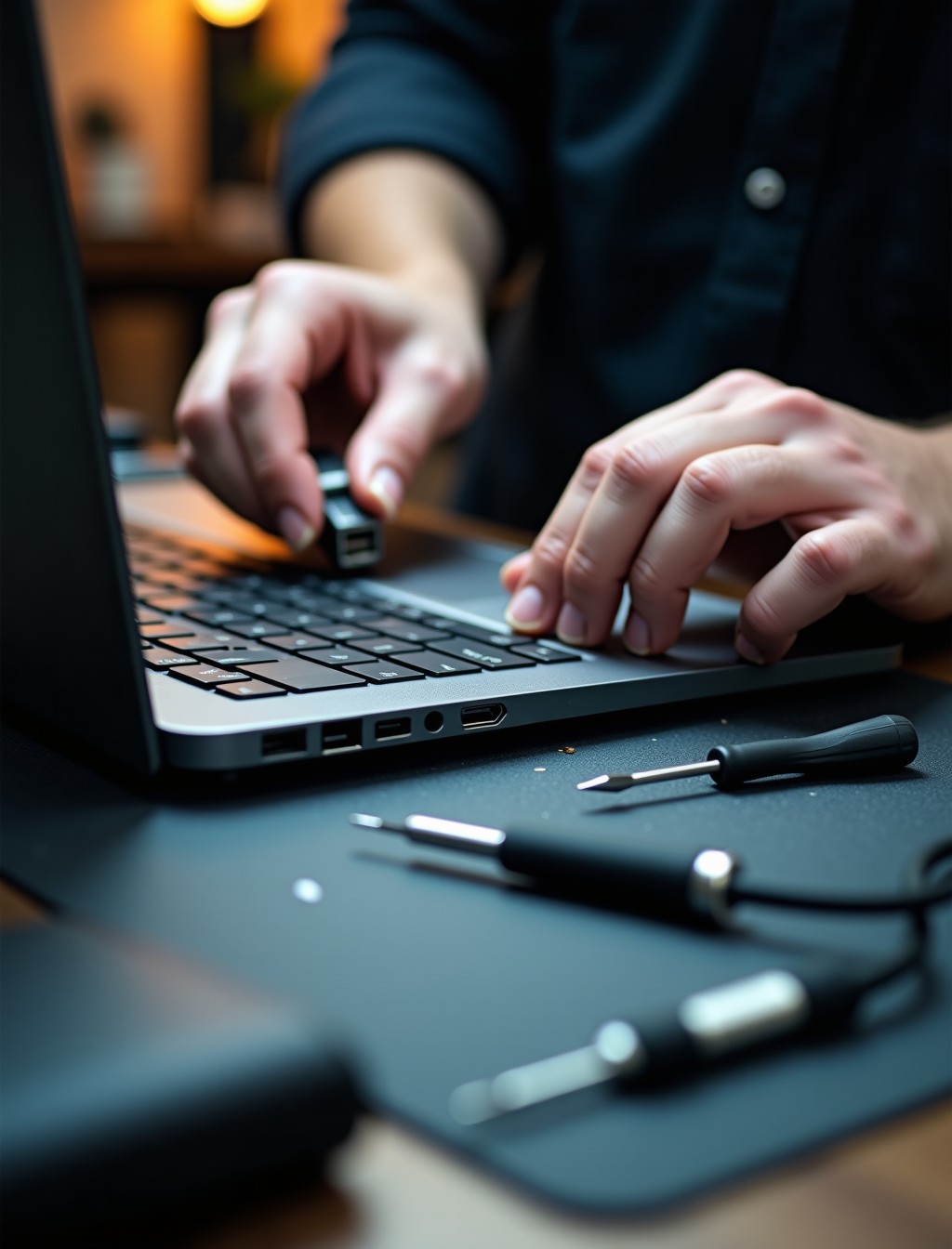 Laptop USB port repair in Dubai - Milaaj