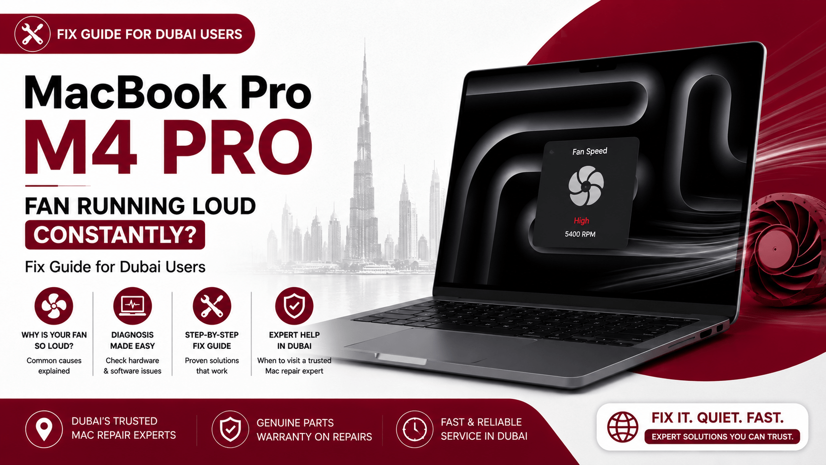 MacBook Pro M4 Pro Fan Running Loud Constantly: Fix Guide for Dubai Users